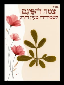 כרטיס פיגם פריחה ורודה – שמירה וברכה